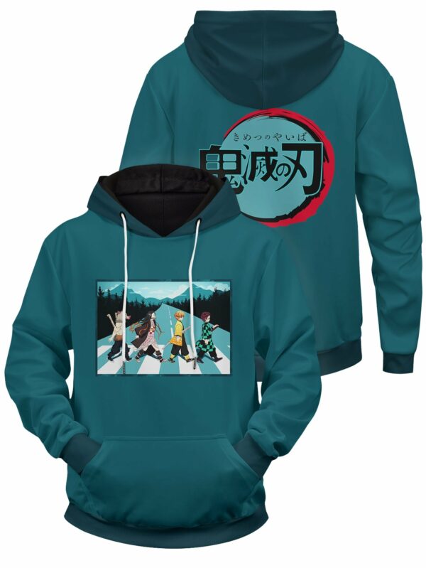 Demon Slayer Walk Unisex Pullover Hoodie 1