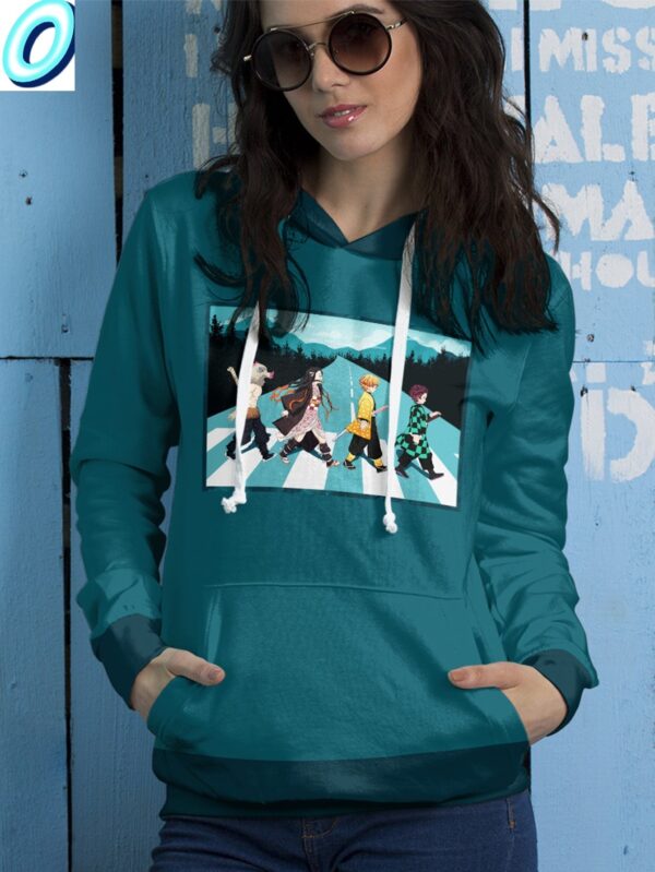 Demon Slayer Walk Unisex Pullover Hoodie 3
