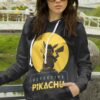 Detective Pikachu Silhouette Unisex Pullover Hoodie 3