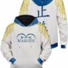 One Piece Marine Unisex Pullover Hoodie 1