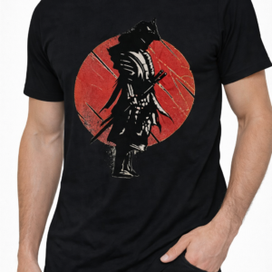 Crimson Sun Samurai T Shirt