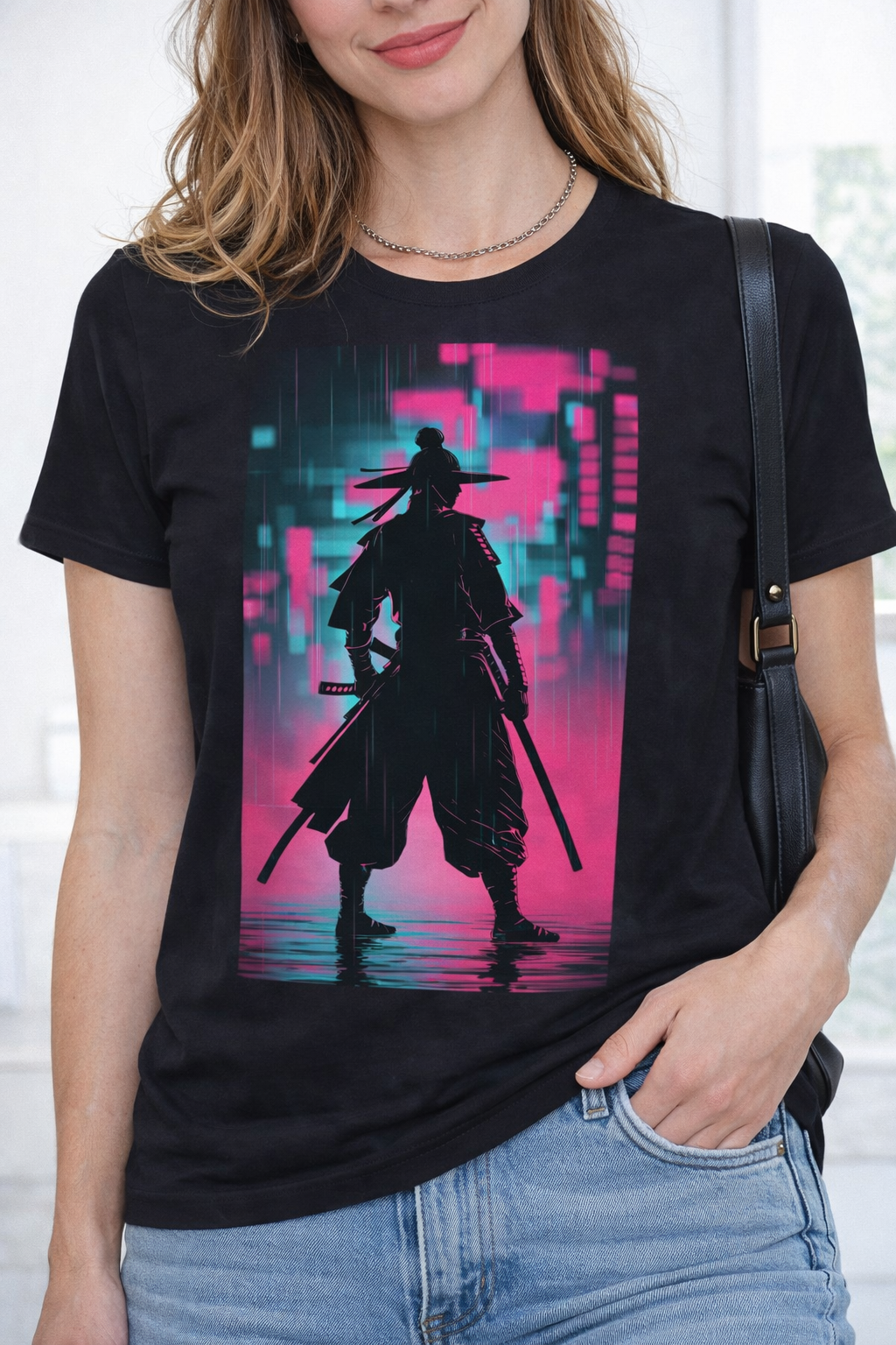 Cyber Ronin Samurai Graphic Tee 2