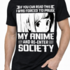 Forced to Pause Anime Graphic Tee
